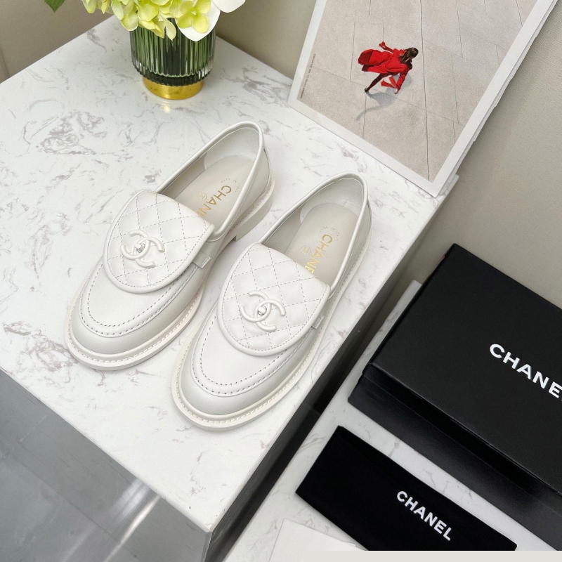 Ch*el leather shoes